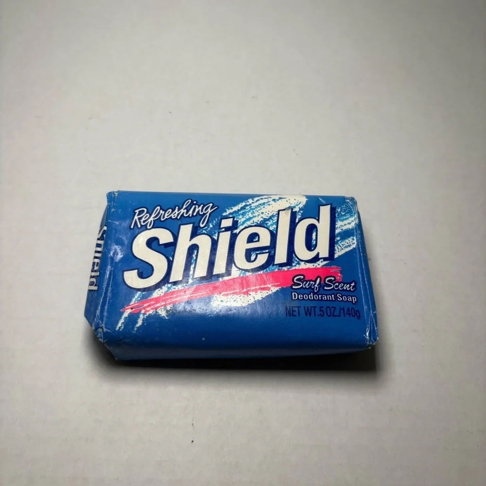Vintage 90s Shield Refreshing Surf Scent Bar Soap NEW Discontinued
